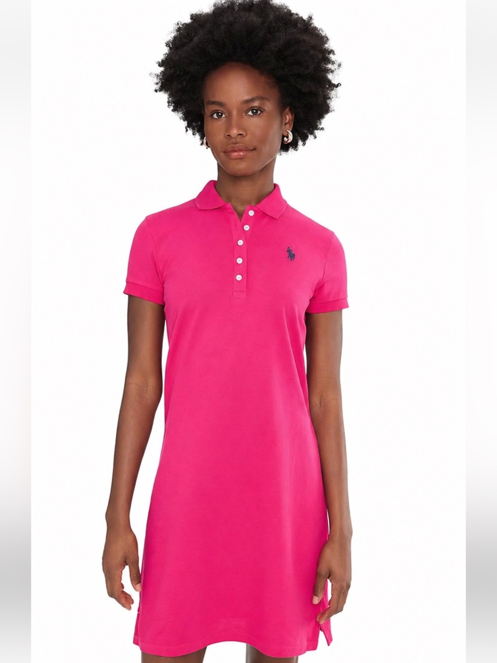 Ralph Lauren Hot Pink Polo Shirt Dress